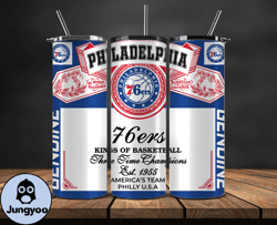 philadelphia 76ers tumbler wrap, basketball design,nba teams,nba sports,nba tumbler wrap,nba ds-40