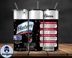 portland trail blazers tumbler wrap, basketball design,nba teams,nba sports,nba tumbler wrap,nba ds-96