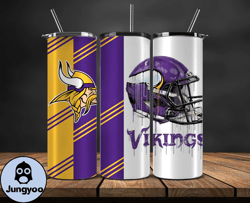 minnesota vikings tumbler wrap, nfl logo tumbler png, nfl design png-02