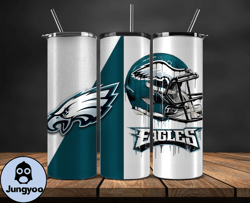 philadelphia eagles tumbler wrap, nfl logo tumbler png, nfl design png-07