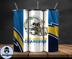 los angeles chargers tumbler wrap, nfl logo tumbler png, nfl design png-12