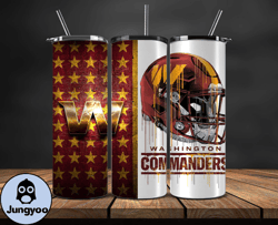 washington commanders tumbler wrap, nfl logo tumbler png, nfl design png-13