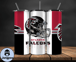 atlanta falcons tumbler wrap, nfl logo tumbler png, nfl design png-15