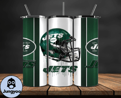 new york jets tumbler wrap, nfl logo tumbler png, nfl design png-17