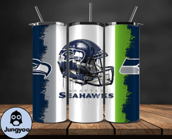 seattle seahawks tumbler wrap, nfl logo tumbler png, nfl design png-20