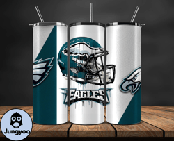 philadelphia eagles tumbler wrap, nfl logo tumbler png, nfl design png-27