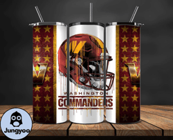 washington commanders tumbler wrap, nfl logo tumbler png, nfl design png-33