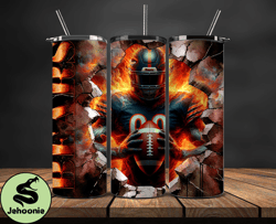 chicago bears  cracked holetumbler wraps, , nfl logo,, nfl sports, nfl design png  02