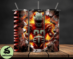 arizona cardinals cracked holetumbler wraps, , nfl logo,, nfl sports, nfl design png  08