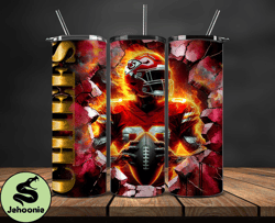 kansas city chiefs cracked holetumbler wraps, , nfl logo,, nfl sports, nfl design png  10