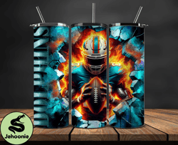 miami dolphins cracked holetumbler wraps, , nfl logo,, nfl sports, nfl design png  14