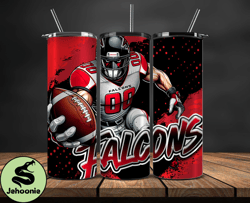 atlanta falcons tumbler wrap, nfl teams,nfl logo football, logo tumbler png design 02