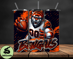 cincinnati bengals tumbler wrap, nfl teams,nfl logo football, logo tumbler png design 07