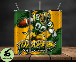 green bay packers  tumbler wrap, nfl teams,nfl logo football, logo tumbler png design 12