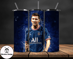 lionel  messi tumbler wrap ,messi skinny tumbler wrap png, design by morales design 18