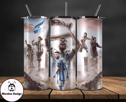 lionel  messi tumbler wrap ,messi skinny tumbler wrap png, design by morales design 31