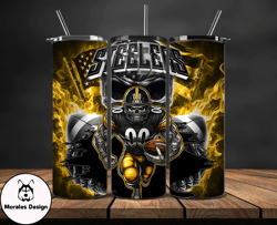 Pittsburgh Steelers Fire Tumbler Wraps, ,Nfl Png,Nfl Teams, Nfl Sports, NFL Design Png by Morales Design 27