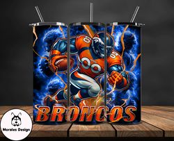 denver broncos tumbler wrap glow, nfl logo tumbler png, nfl design png by morales design-10