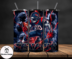 houston texans tumbler wrap glow, nfl logo tumbler png, nfl design png by morales design-13