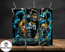 jacksonville jaguars tumbler wrap glow, nfl logo tumbler png, nfl design png by morales design-15