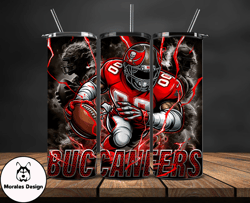 tampa bay buccaneers tumbler wrap glow, nfl logo tumbler png, nfl design png by morales design-30