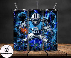 tennessee titans tumbler wrap glow, nfl logo tumbler png, nfl design png by morales design-31