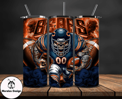 chicago bears tumbler wrap, football wraps, logo football png, logo nfl png, all football team png by morales design - 0