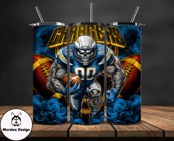 los angeles chargers tumbler wrap, football wraps, logo football png, logo nfl png, all football team png by morales des