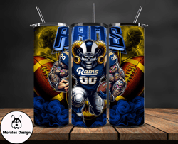 los angeles rams tumbler wrap, football wraps, logo football png, logo nfl png, all football team png by morales design