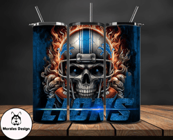 detroit lions tumbler wrap, logo tumbler wraps, nfl football teams png, sport team tumbler, logo nfl tumbler by morales