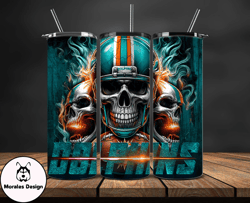 miami dolphins tumbler wrap, logo tumbler wraps, nfl football teams png, sport team tumbler, logo nfl tumbler by morales