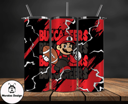 tampa bay buccaneers tumbler wrap, mario tumbler wrap, nfl logo png, tumbler designs, nfl football png by morales design