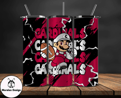 arizona cardinals tumbler wrap, mario tumbler wrap, nfl logo png, tumbler designs, nfl football png by morales design tu