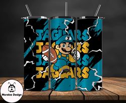 jacksonville jaguars tumbler wrap, mario tumbler wrap, nfl logo png, tumbler designs, nfl football png by morales design