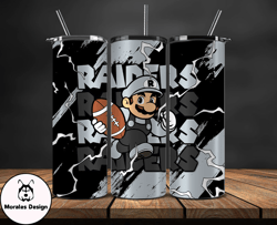 las vegas raiders tumbler wrap, mario tumbler wrap, nfl logo png, tumbler designs, nfl football png by morales design tu