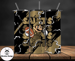 new orleans saints tumbler wrap, mario tumbler wrap, nfl logo png, tumbler designs, nfl football png by morales design t