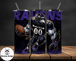 baltimore ravens nfl tumbler wraps, tumbler wrap png, football png, logo nfl team, tumbler design by morales design 03