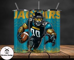 jacksonville jaguars nfl tumbler wraps, tumbler wrap png, football png, logo nfl team, tumbler design by morales design