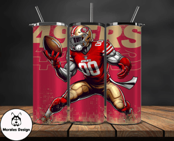 san francisco 49ers nfl tumbler wraps, tumbler wrap png, football png, logo nfl team, tumbler design by morales design 2