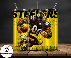 pittsburgh steelers  nfl tumbler wraps, tumbler wrap png, football png, logo nfl team, tumbler design by morales design