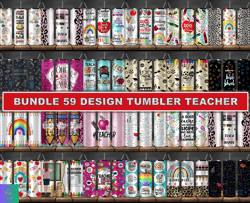 bundle 59 design tumbler teacher, tumbler bundle design, sublimation tumbler bundle, 20oz skinny tumbler 22