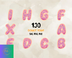 donut font svg png, modern font, fonts for cricut, beauty font, font for t-shirts 01