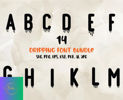 Dripping Font, Modern Font, Fonts For Cricut, Beauty Font, Font For T-shirts 14