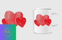 valentine day tshirt design mug