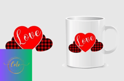 valentine day tshirt design mug