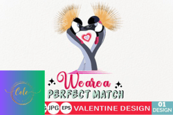 we are a perfect match valentine crafts