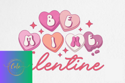 retro valentines png sublimation be mine