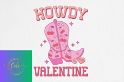 retro valentines png sublimation howdy