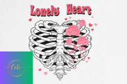 skeleton heart valentines sublimation