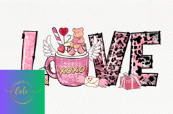 love coffee valentines sublimation
